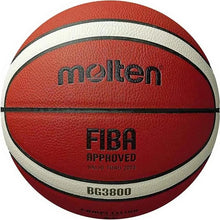 Cargar imagen en el visor de la galería, Balón Profesional De Cuero Para Básquet Molten B7g3800