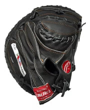 Cargar imagen en el visor de la galería, Manopla Guante Béisbol Palomares Catcher Piel Negra