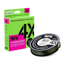 Cargar imagen en el visor de la galería, Línea Trenzada Sufix SFX 4X 270m Verde Intenso 4 Hebras Resistencia 18kg