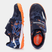 Cargar imagen en el visor de la galería, Botas fútbol Super Copa Jr 24 moqueta - turf junior marino