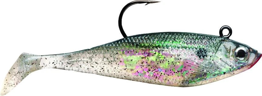Leurres de pêche douce pré-réparés Storm WildEye, 2, 1/8 oz, ombre de