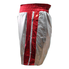 Cargar imagen en el visor de la galería, SHORT DE BOX CLETO REYES SATIN PLATA ROJO
