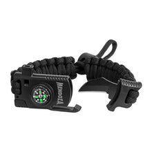 Cargar imagen en el visor de la galería, Pulsera Mendoza Paracord de Supervivencia 6 en 1 CAMP-004
